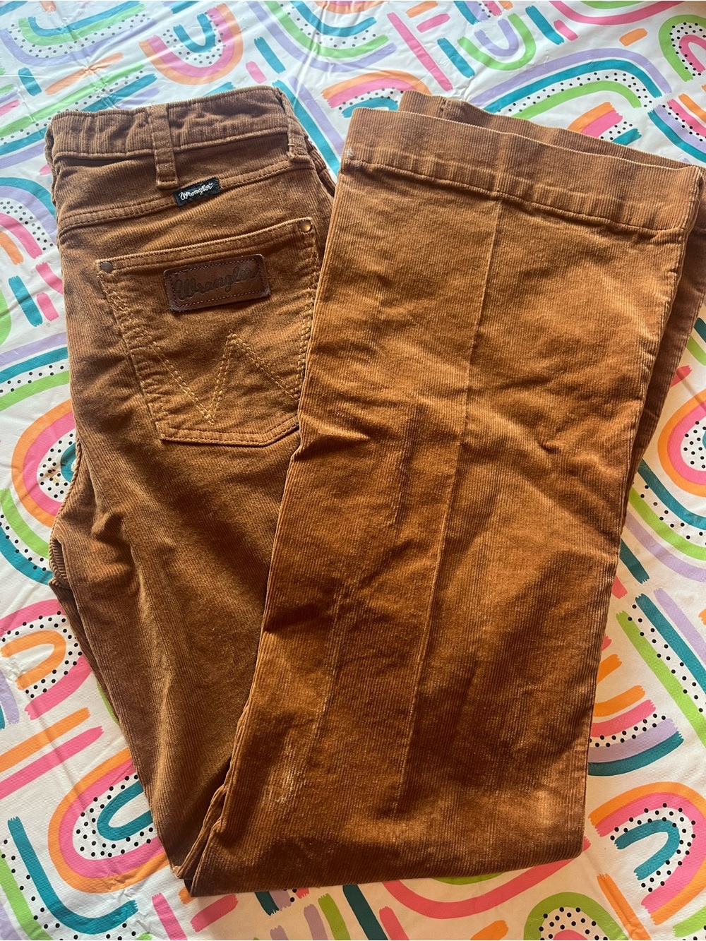 Wrangler Women’s Corduroy Pants in Rich Chestnut Brown